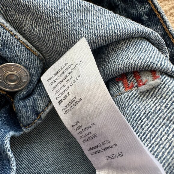 BDG Jeans Womens 25 (25x31) Urban Outfitters High Rise Baggy Blue Light Denim - Picture 12 of 13